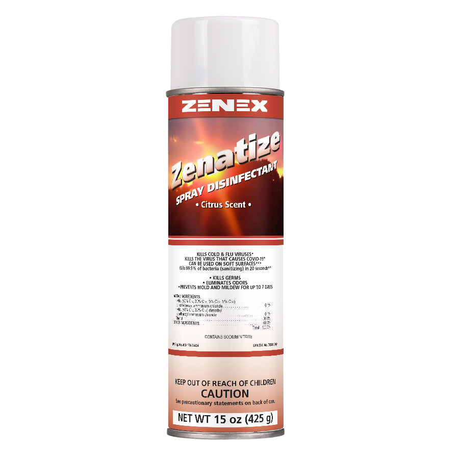 Zenatize Disinfectant 20oz-Citrus /12pk - Buster's Industrial Supply