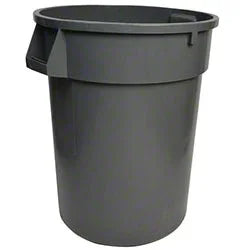 Round Grey Trash Can - Buster's Industrial Supply