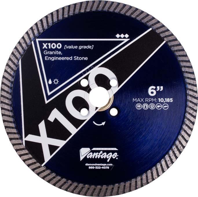 Diamond - X100 Turbo Blade 6" - Buster's Industrial Supply