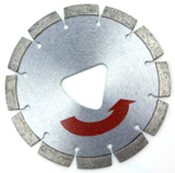 Soff Cut, Diamond Blade, 6" x .100 10mm Triangle Arbor Early Entry/Soff Cut - Buster's Industrial Supply