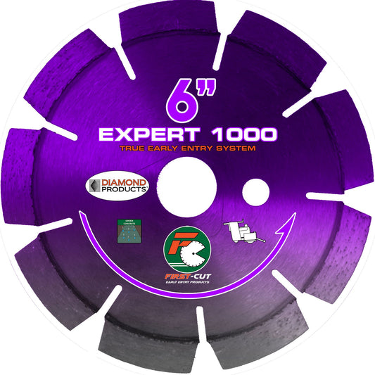 6" x .095 x 1" - Early Entry Blade Purple Expert w/ Triangle Knockout - Buster's Industrial Supply