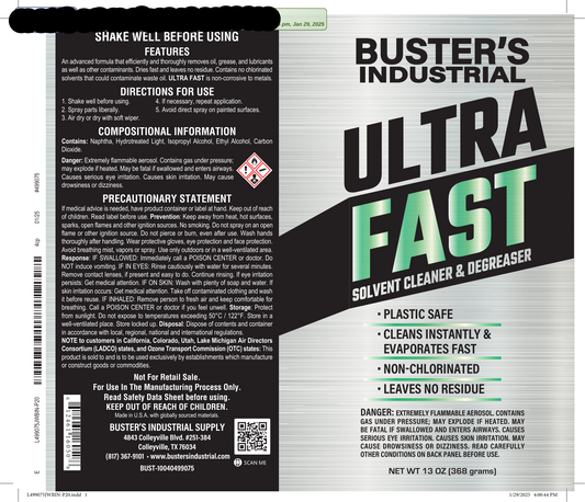 Ultra Fast - Industrial cleaner 20oz - Buster's Industrial Supply