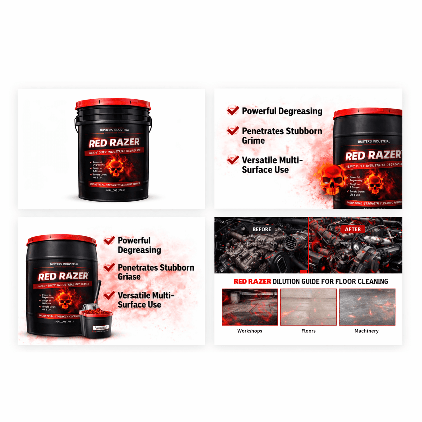 Red Razer Heavy Duty Industrial Degreaser