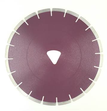 Soff Cut, Diamond Blade, 13.5" x .250 Soff Cut Arbor GC-45 AX Purple - Buster's Industrial Supply