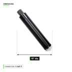 18 inch concrete core bit dimensions