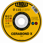 Tyrolit CERABOND X Cut Off Wheels - 2in1 Ceramic Grinder Cut Off Wheels for Metal & Stainless Steel