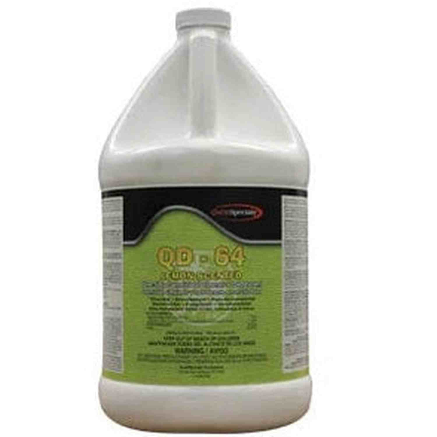 QD-64 Fresh Germicidal Cleaner &amp; Deodorant Lemon - 4 x One Gallon Case