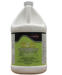 QD-64 Fresh Germicidal Cleaner &amp; Deodorant Lemon - 4 x One Gallon Case