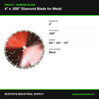 4 x .050 diamond blade for metal - specifications