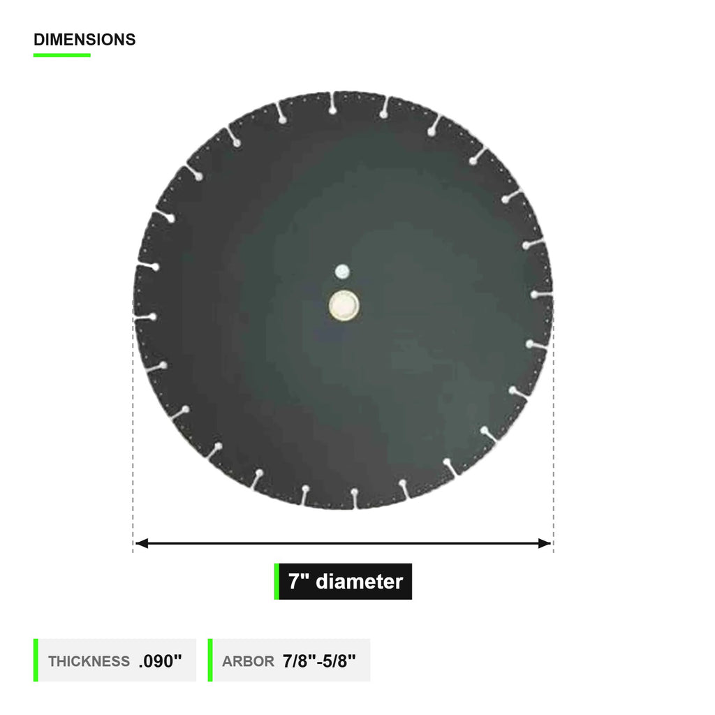 7 inch rescue blade dimensions