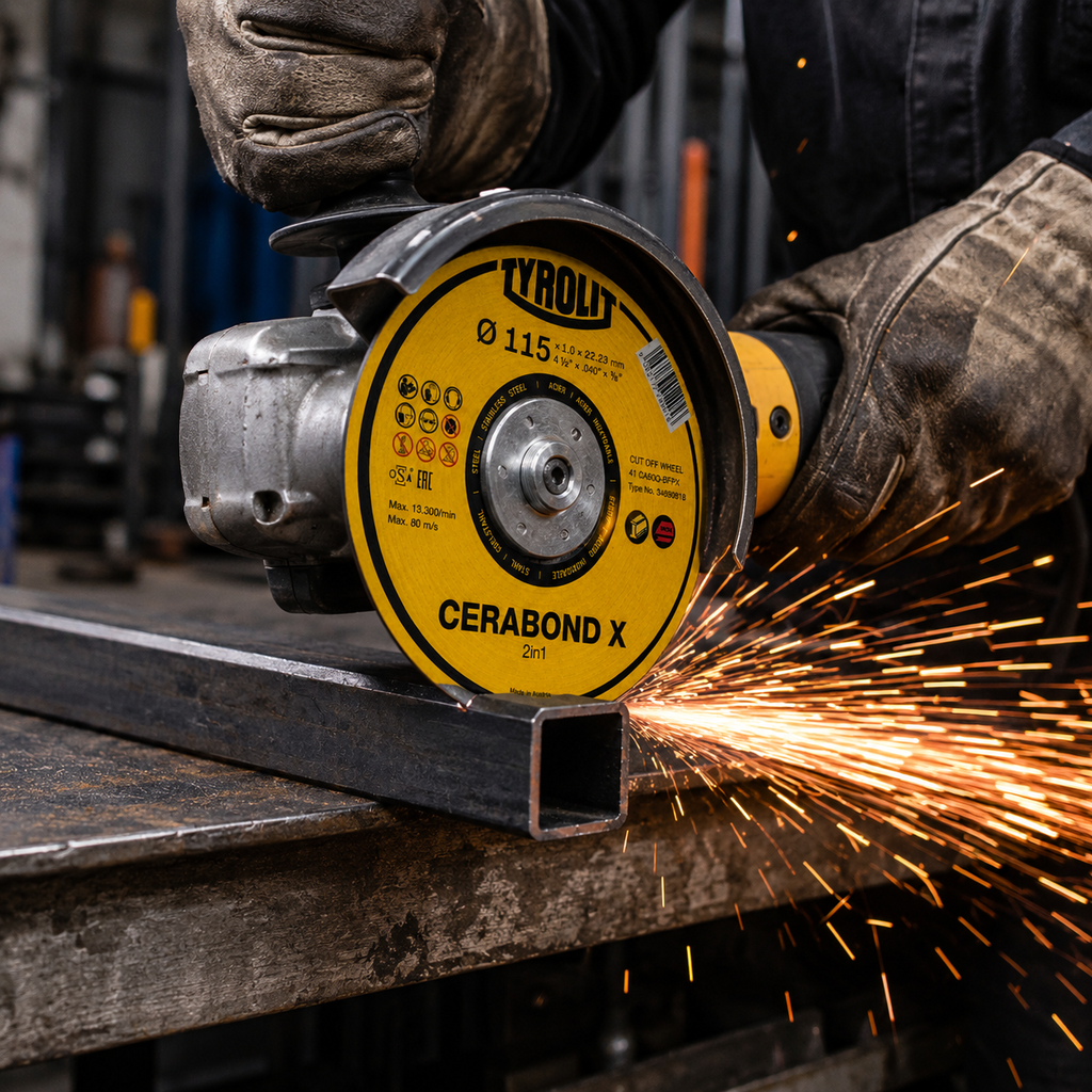 Tyrolit CERABOND X Cut Off Wheels - 2in1 Ceramic Grinder Cut Off Wheels for Metal & Stainless Steel