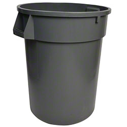 Round Grey Trash Can