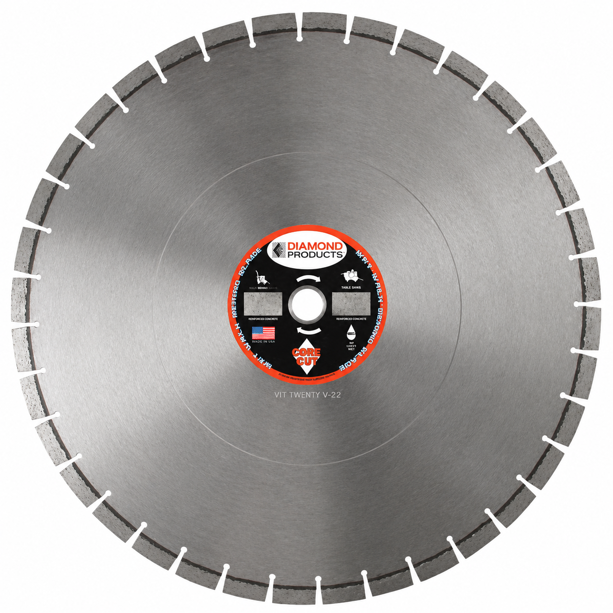 20" x .155" x 1" Professional Grade Walk Behind Saw Blade