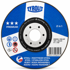 TYROLIT Premium 2in1 RONDELLER® Grinding Wheel – Steel & Stainless Steel