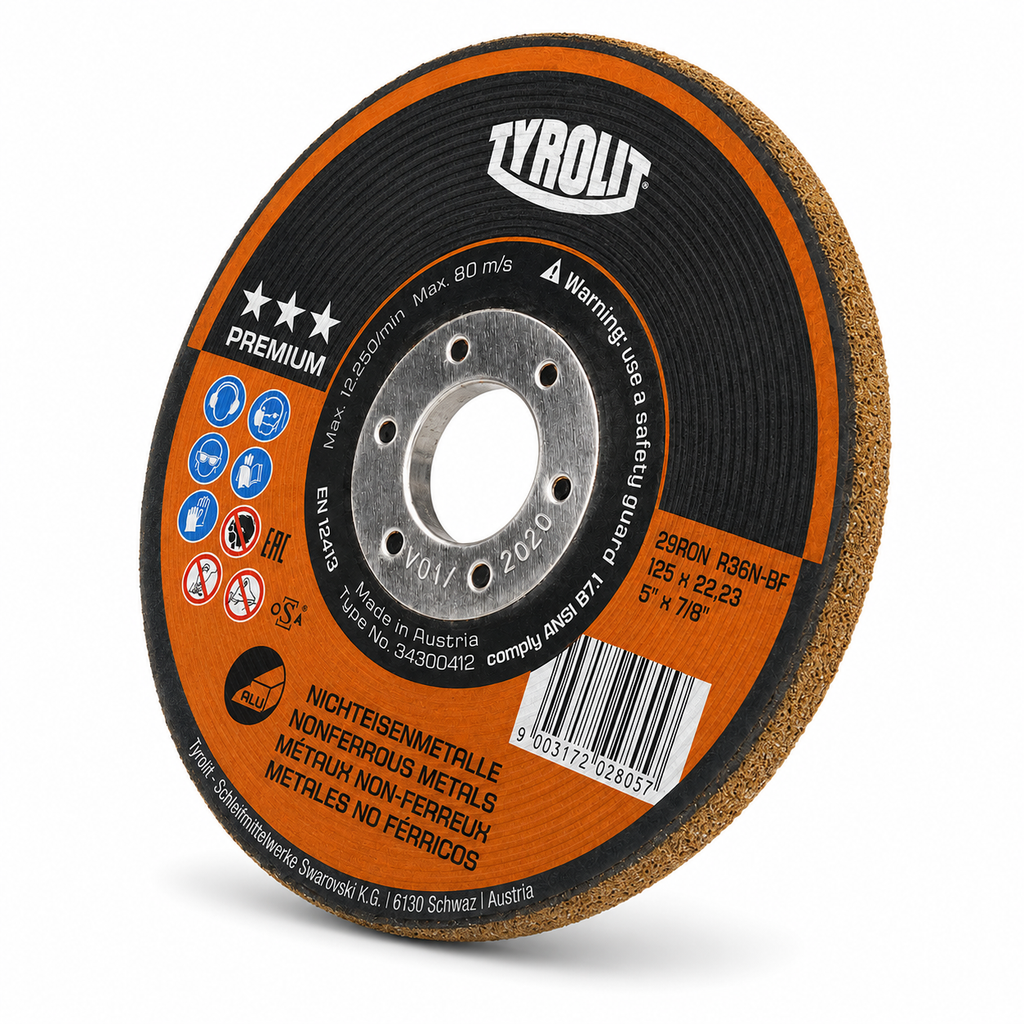 TYROLIT Premium RONDELLER® Grinding Wheel – Non-Ferrous Metals