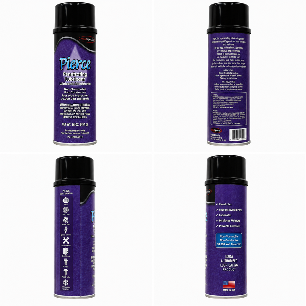 Quest - PIERCE 16 oz Penetrating Lubricant Aerosol | Industrial Rust Penetrant Spray