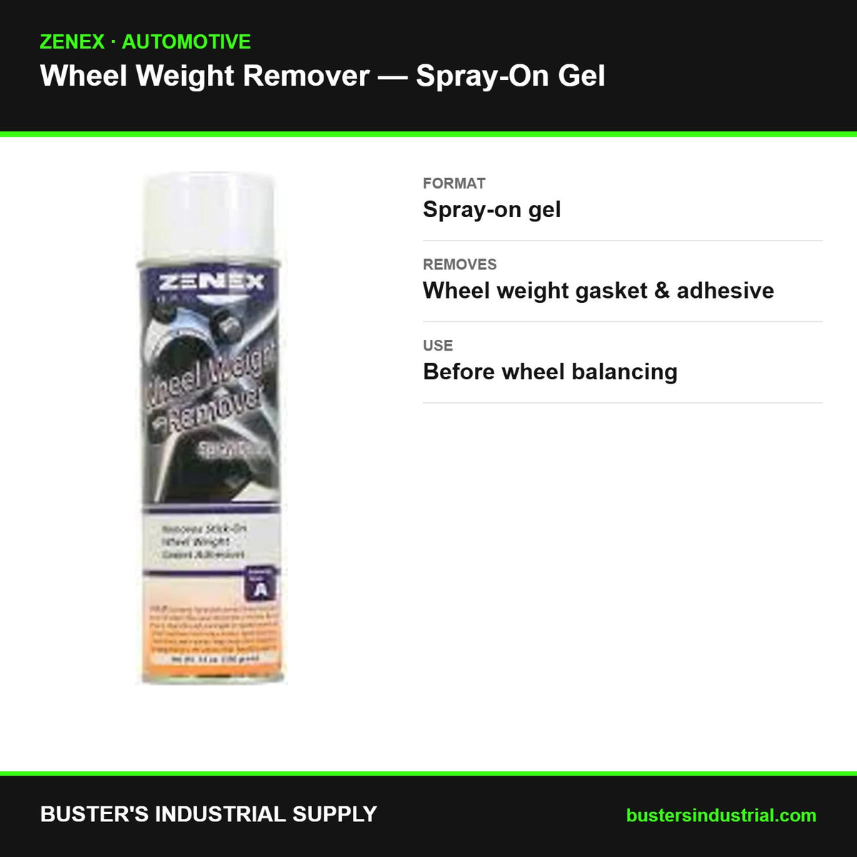 Gel wheel weight remover specifications