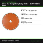 Green Kut early entry diamond blade specifications