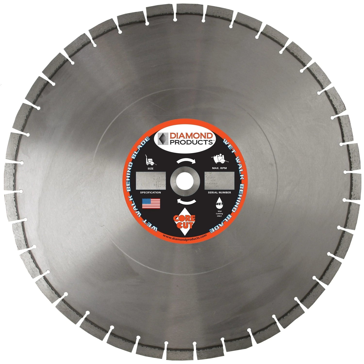18" x .140 Pro Grade Asphalt Walk-Behind Blade
