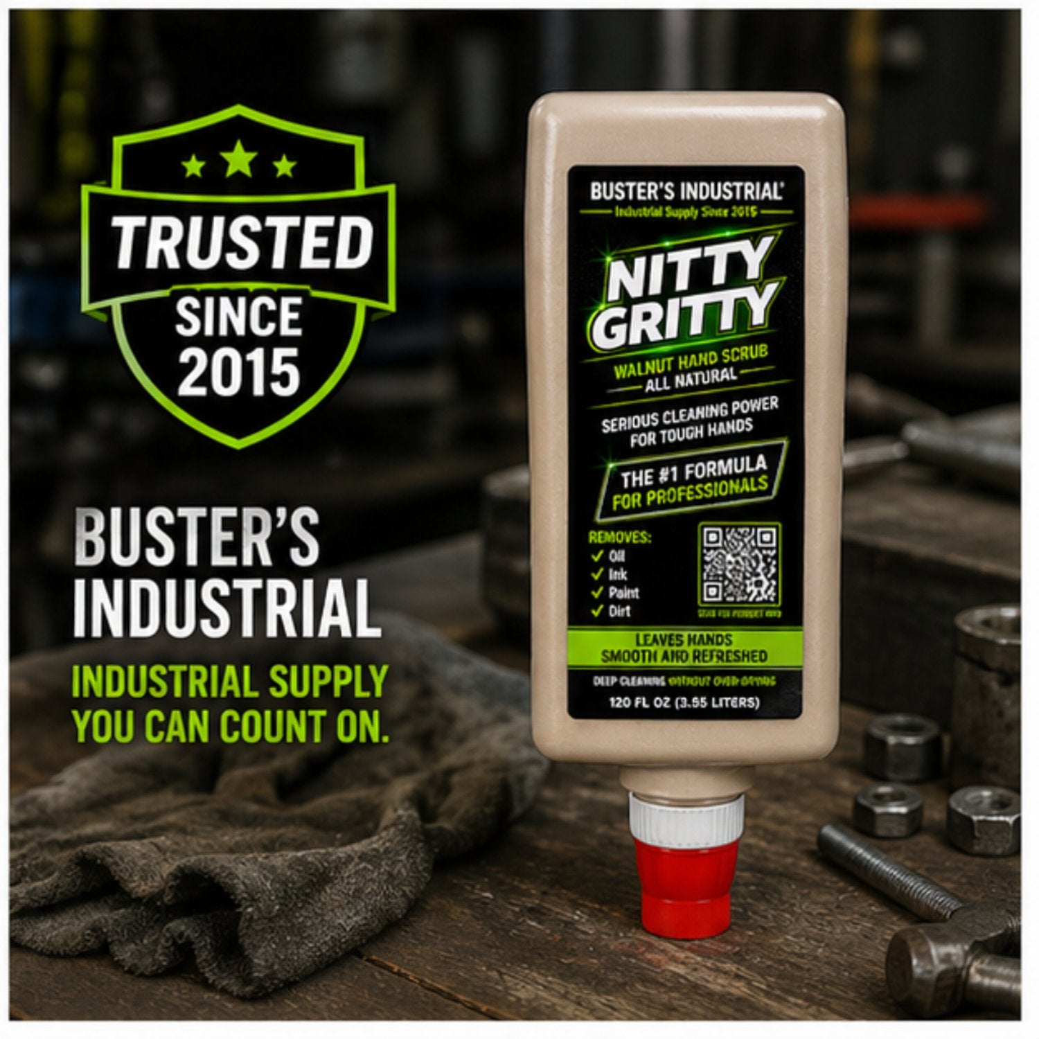 13020 - Nitty Gritty - Walnut Hand Scrub 3.55L X 4PK