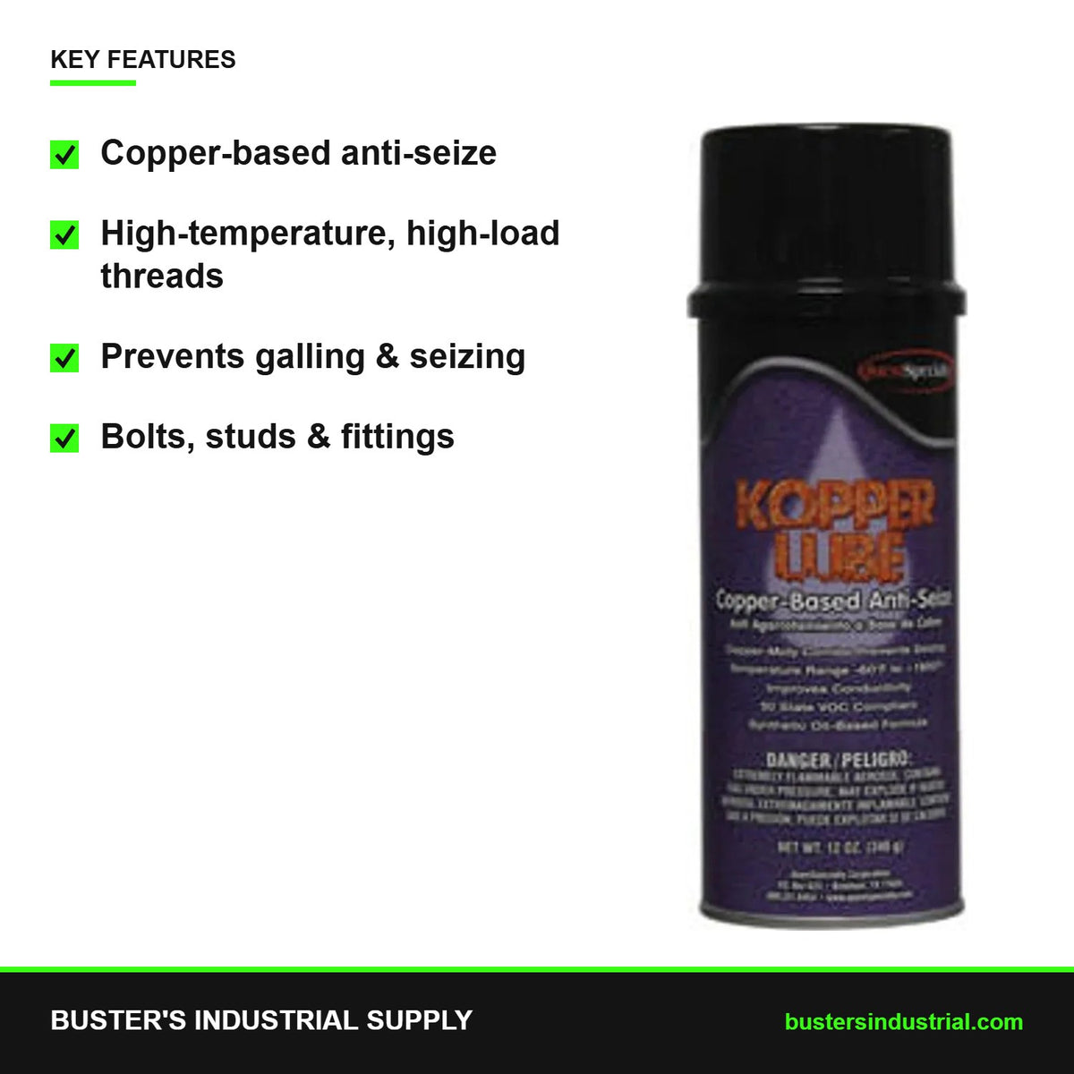 Quest Kopper Lube anti-seize lubricant key features