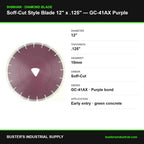 Soff-Cut 12 in x .125 diamond blade specifications
