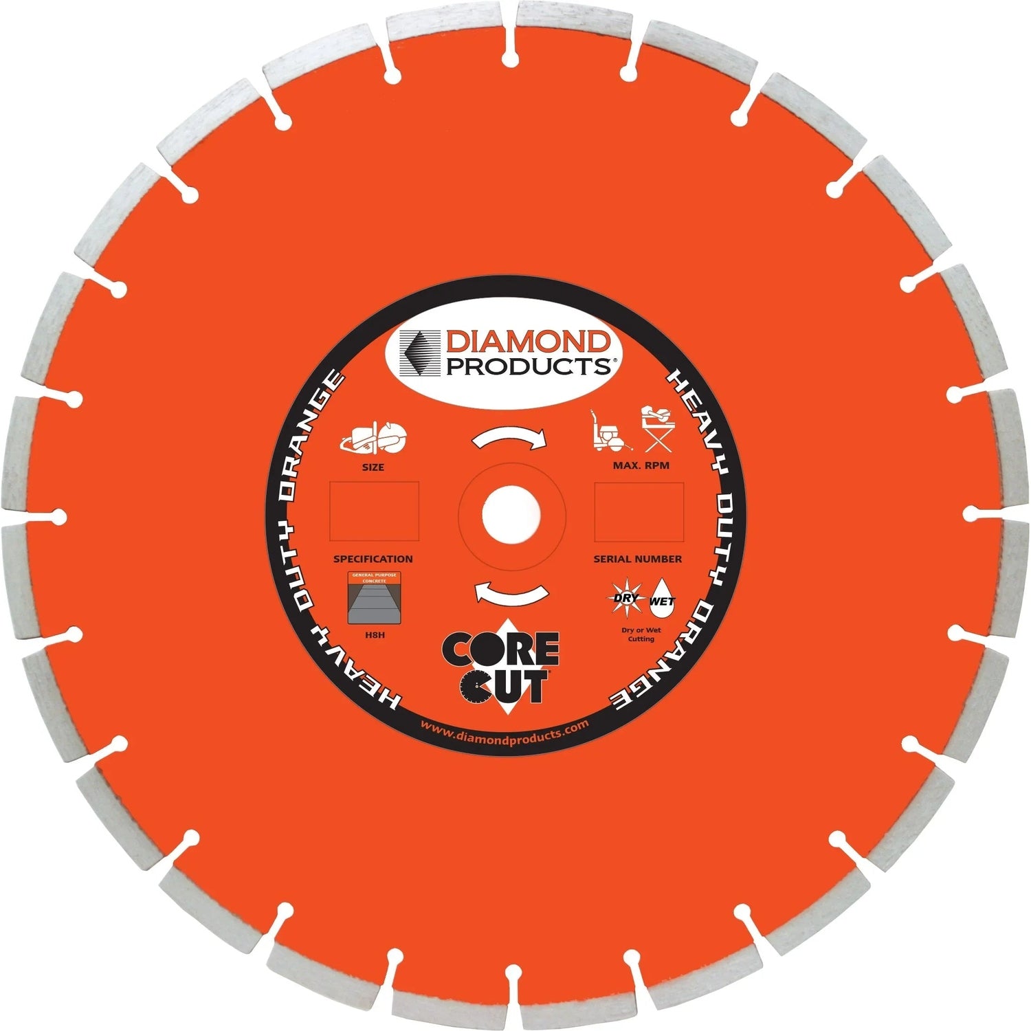20" x .125 HEAVY DUTY MASONRY BLADE for Brick and Block