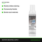 Zenaseal 8 oz white RTV silicone key features