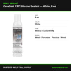 Zenaseal 8 oz white RTV silicone specifications