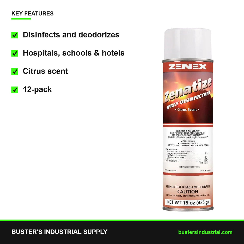 Zenatize citrus disinfectant 20 oz key features